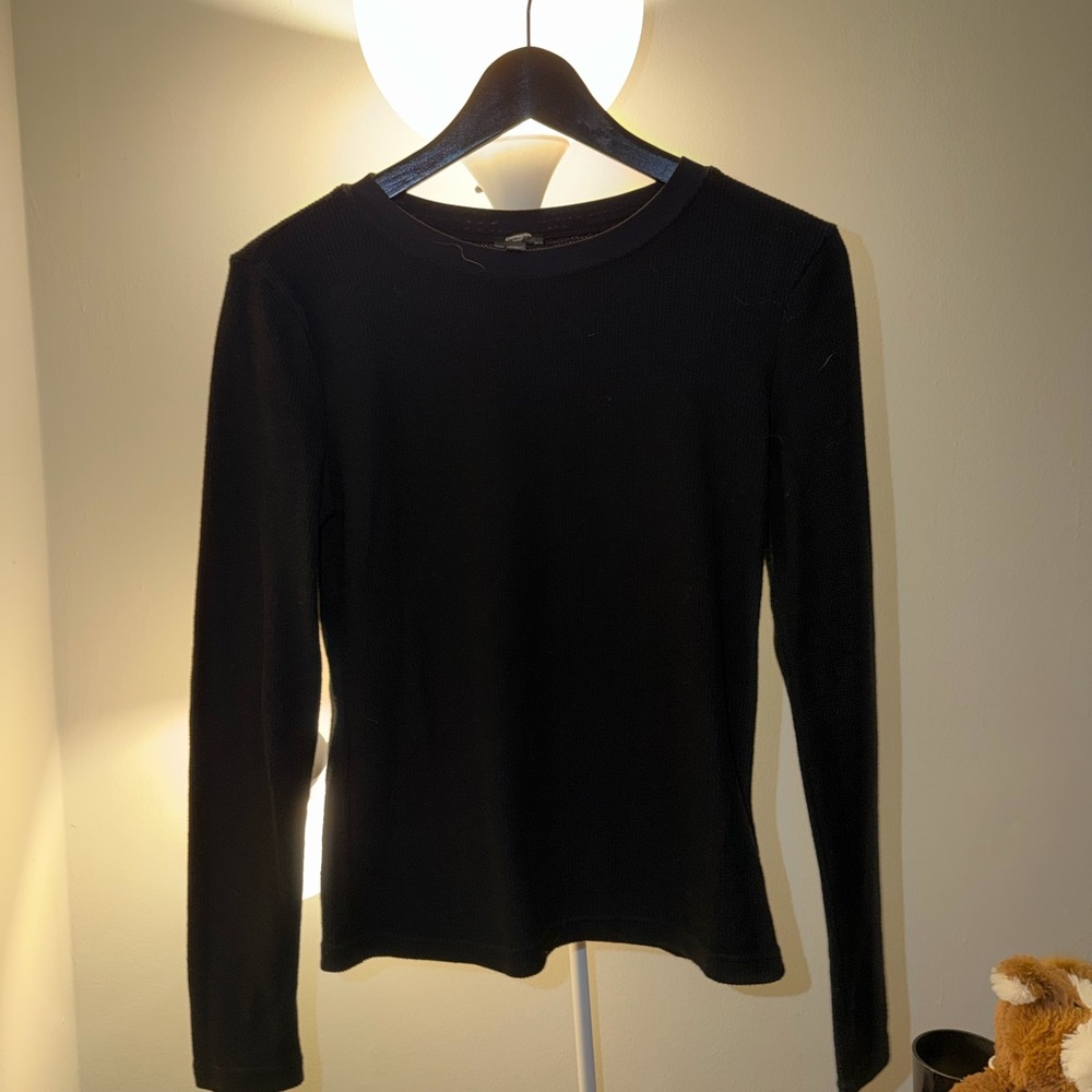 Express Black Fitted Long Sleeve